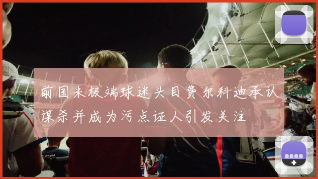 前国米极端球迷头目费尔科迪承认谋杀并成为污点证人引发关注