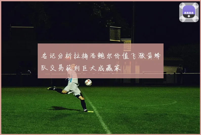 名记分析拉梅洛鲍尔价值飞涨黄蜂队交易获利巨大成赢家